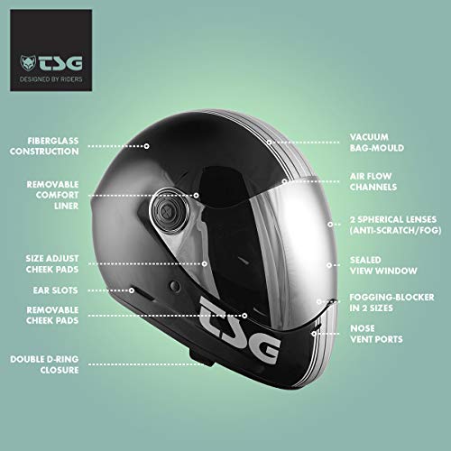 TSG Pass Pro Full-Face Helmet with Two Visors