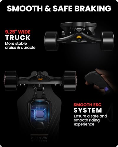 OutdoorMaster Caribou Electric Skateboard - 26 Mile Range