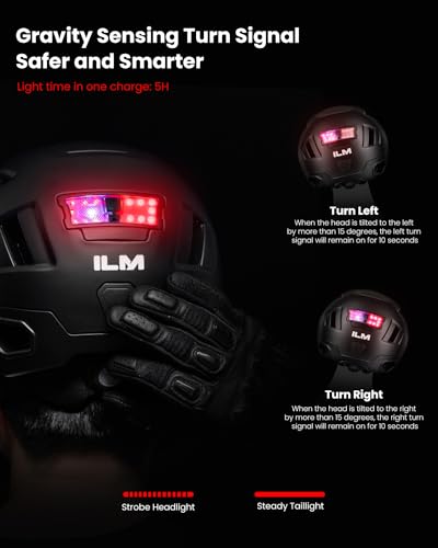 Smart Bike Helmet with LED Brake Warning Light