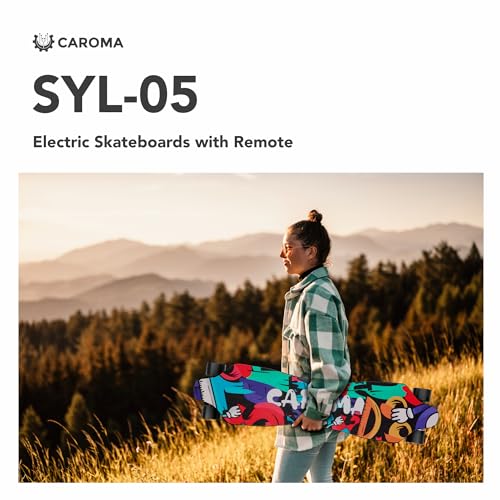 Caroma 350W Electric Longboard with Remote Control