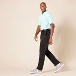 Men's Slim-Fit Stretch Golf Pants in Black