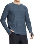 Men's Quick-Dry Long Sleeve Activewear Shirt - Blue