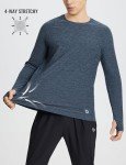 Men's Quick-Dry Long Sleeve Activewear Shirt - Blue