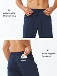 Men's Lightweight Athletic Joggers with Zipper Pockets