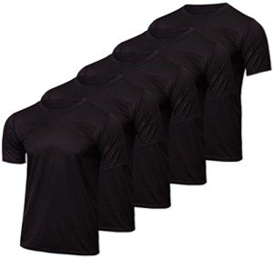 5 Pack Men’s Quick-Dry Mesh Active T-Shirts