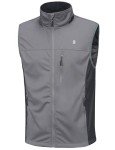 Men's Lightweight Windproof Softshell Vest - Grey