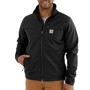 Carhartt Men's Big & Tall Softshell Jacket - Black