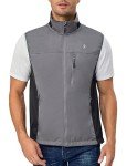 Men's Lightweight Windproof Softshell Vest - Grey