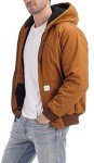 Men's Waterproof Hooded Flannel Lined Active Jacket