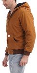 Men's Waterproof Hooded Flannel Lined Active Jacket