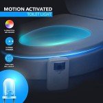 Color Changing Toilet Bowl Night Light Gadget