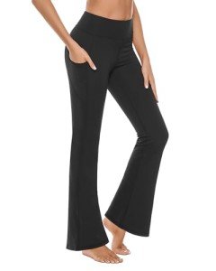 Women's High Waist Bootcut Yoga Pants with Pockets