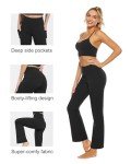 Women's High Waist Bootcut Yoga Pants with Pockets