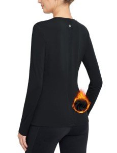 BALEAF Women's Fleece-Lined Long Sleeve Top