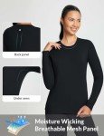 BALEAF Women's Fleece-Lined Long Sleeve Top