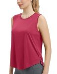 BALEAF Women's Sleeveless Workout Tank Top - Rosy