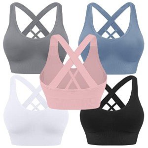 Criss Cross High Impact Sports Bra for Women