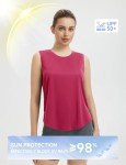 BALEAF Women's Sleeveless Workout Tank Top - Rosy