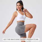 Criss Cross High Impact Sports Bra for Women