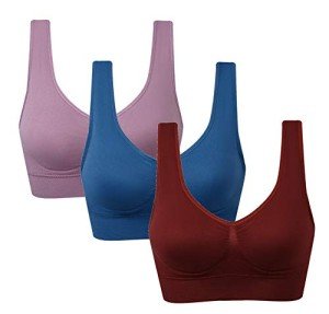 Vermilion Bird Women's 3-Pack Seamless Sports Bras