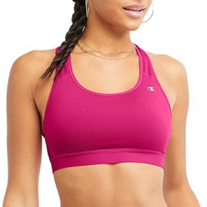 High-Impact Fuchsia Compression Sports Bra for Women