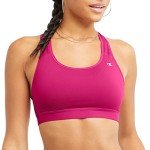 High-Impact Fuchsia Compression Sports Bra for Women