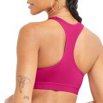 High-Impact Fuchsia Compression Sports Bra for Women