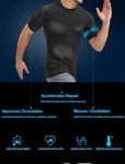 5-Pack Men's Compression Workout Shirts - Black