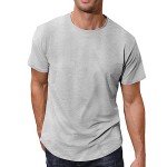 Men's Quick Dry Gym Shirts - Light Grey
