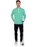 Men's Half Zip Golf Jacket - Breathable Activewear
