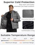 Men's Hooded Puffer Jacket - Heather Gray