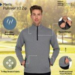 Men's Half Zip Golf Jacket - Breathable Activewear