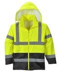 Men's Lightweight Hi-Vis Reflective Rain Jacket