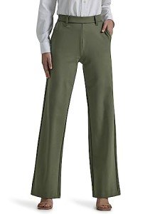 Lee Women's Wide Leg Comfort Pants - Olive Grove