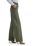 Lee Women's Wide Leg Comfort Pants - Olive Grove
