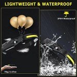 3-Pack Rechargeable LED Headlamp with Motion Sensor