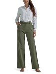 Lee Women's Wide Leg Comfort Pants - Olive Grove