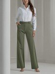 Lee Women's Wide Leg Comfort Pants - Olive Grove