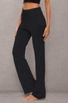 Women's Comfy Yoga Pants with Pockets - Black