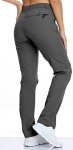 Lightweight Women's Golf Pants with Pockets - Dark Grey