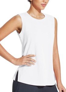 BALEAF Women's High Neck Loose Fit Workout Tank