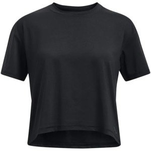 Under Armour Girls' Short Sleeve Motion Tee - Black/Gray