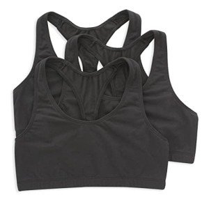 Hanes Women's Low Impact Racerback Bralette 3-Pack