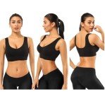 3-Pack Seamless Yoga Bras with Removable Pads