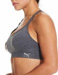 PUMA Women's Sports Bra 3-Pack: Black, White, Grey