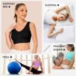 3-Pack Seamless Yoga Bras with Removable Pads