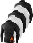 Men's 5-Piece Thermal Compression Mock Turtleneck Set