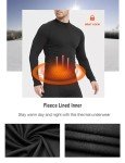 Men's 5-Piece Thermal Compression Mock Turtleneck Set