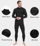 Men's 5-Piece Thermal Compression Mock Turtleneck Set