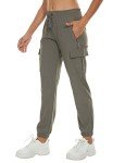 Lightweight Women's Hiking Cargo Pants in Khaki